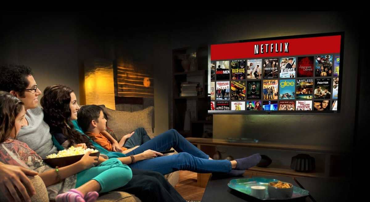 Guardare Netflix a casa